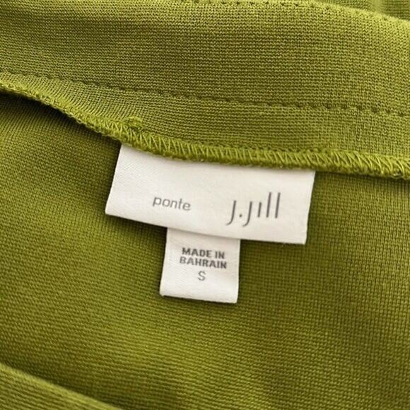 J Jill Top Shirt Womens Small Green Ponte Minimalist Tunic Oversized Boxy Casual - Picture 6 of 9